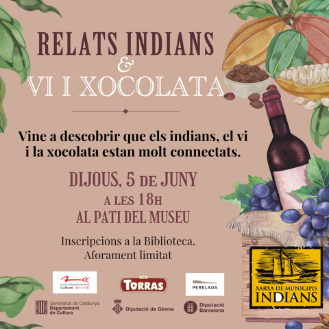 Relats indians maridats amb vi i xocolata